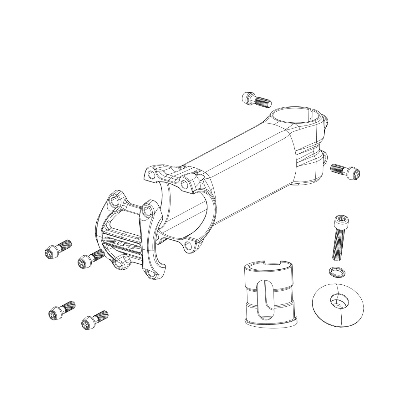 SRAM SPARE - INSERT ZIPP QUICKVIEW MOUNT FOR HAMMERHEAD DEVICE (INCLUDING 2 BOLTS)