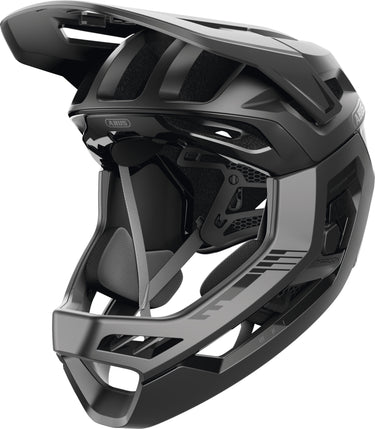 ABUS Targon Full-Face MTB Helmet Removable Chin Guard in Velvet Black