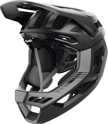 ABUS Targon MIPS Full-Face MTB Helmet Removable Chin Guard in Velvet Black