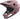 ABUS YouDrop FF Kids Full Face MTB Helmet in Blush Red (48-55cm)