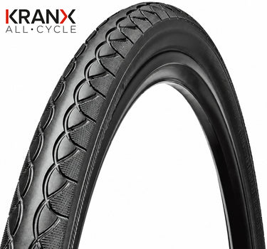 KranX Rapide Hybrid 700C Tyre in Black 700 x 38mm (Wired)