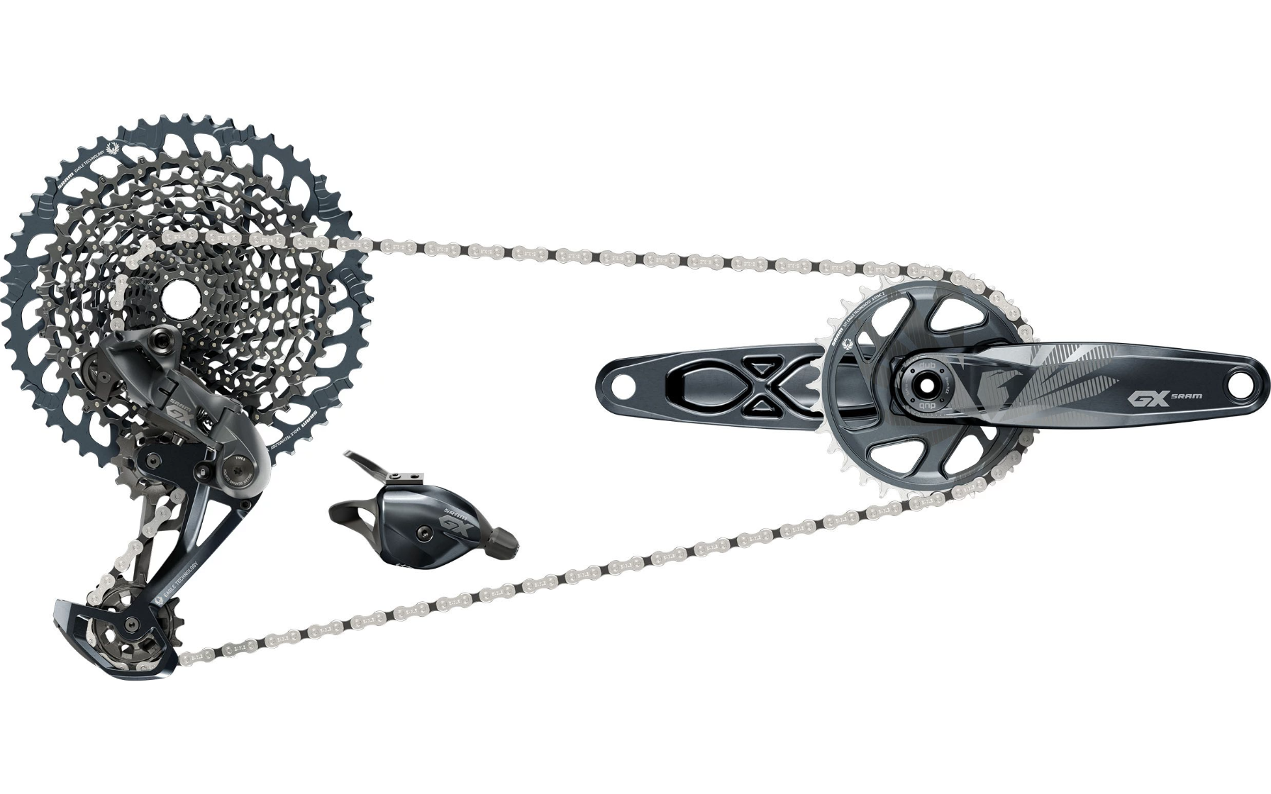 SRAM GX Eagle DUB Groupset Lunar 170mm - Boost