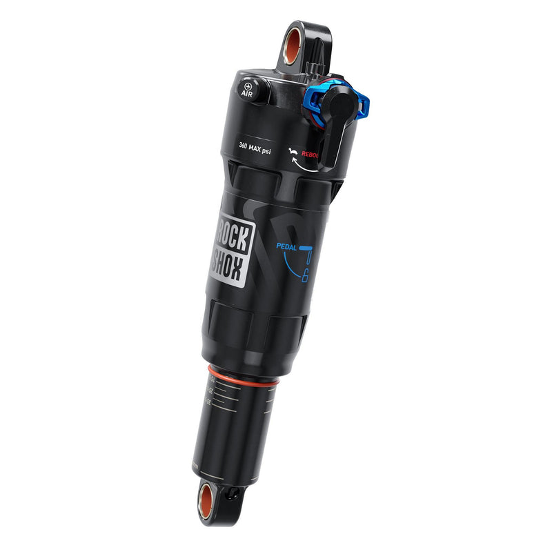 ROCKSHOX REAR SHOCK DELUXE ULTIMATE RCT- LINEAR AIR, 0NEG/0POS TOKENS, LINEARREB/LCOMP, 380LB LOCKOUT, BEARING STANDARD(8X30)C1 FELT EDICT FRD 2018-2020