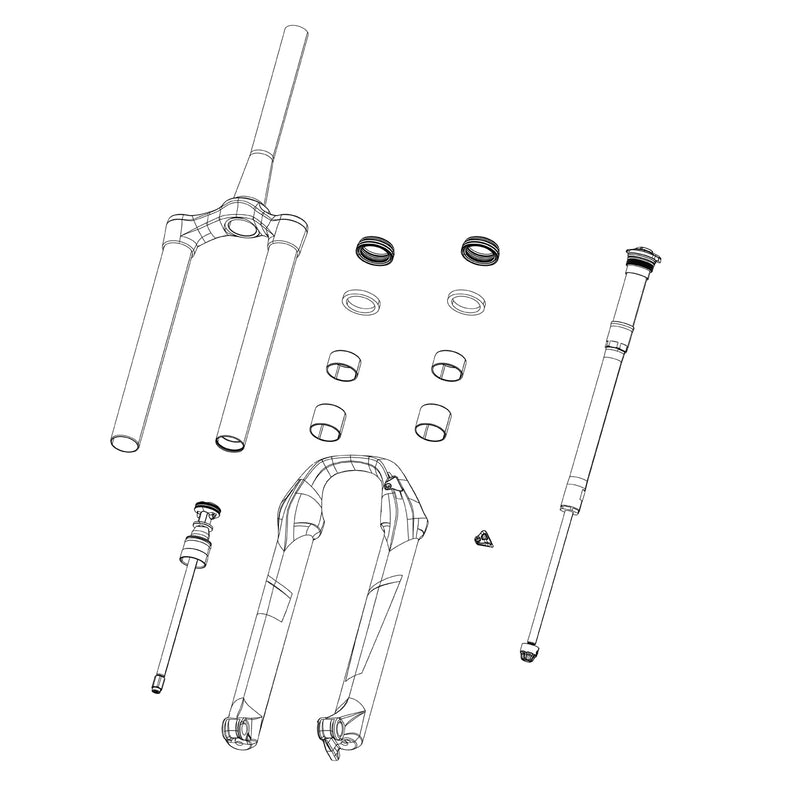 ROCKSHOX SPARE - FORK COMPRESSION DAMPER KNOB KIT- CROWN RACE DAY DAMPER (INCLUDES KNOB & SCREW) - RUDY ULTIMATE A1 (2022)