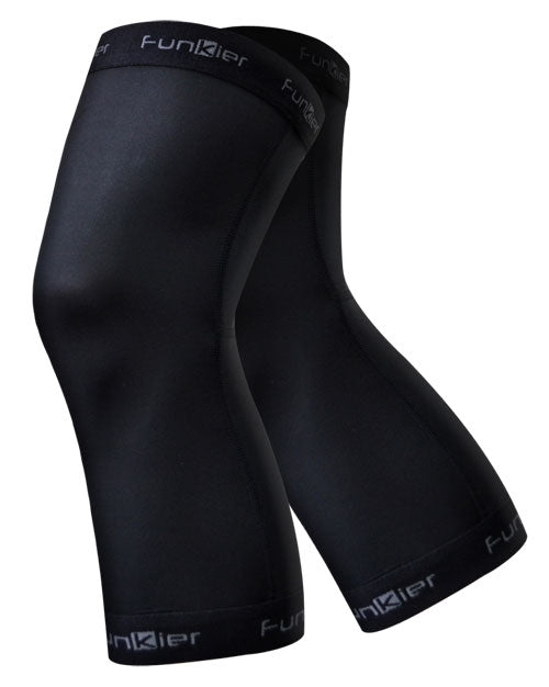 Funkier Verin KW-01 Summer Knee Warmers in Black