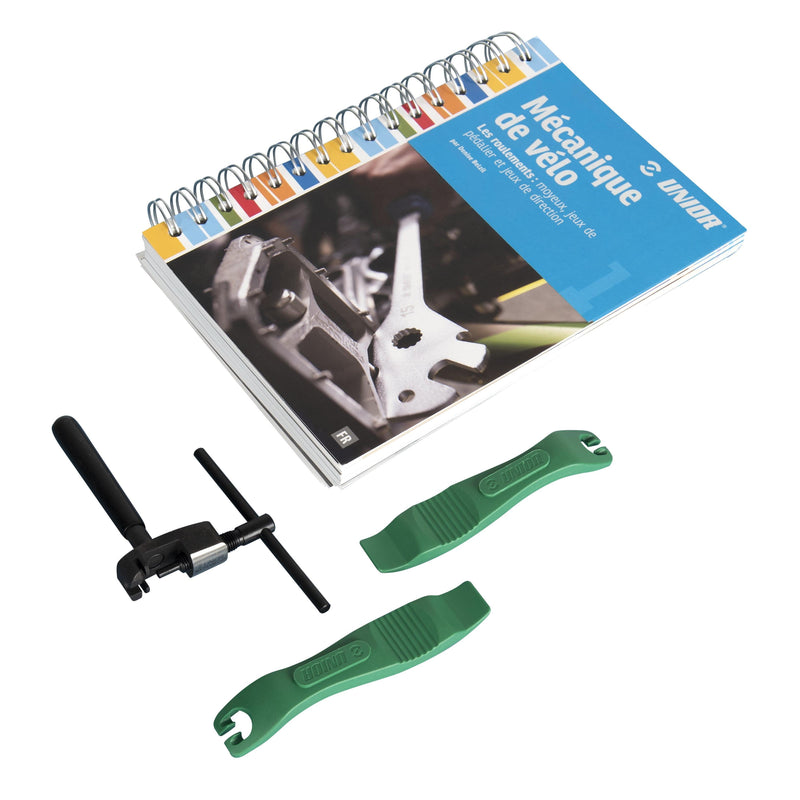 UNIOR BIKE BOOK SET FR WITH BIKE TOOLS