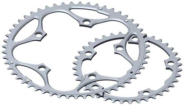 Stronglight 110PCD Type S - 5083 Series 5-Arm Road Silver Chainrings 34T-44T