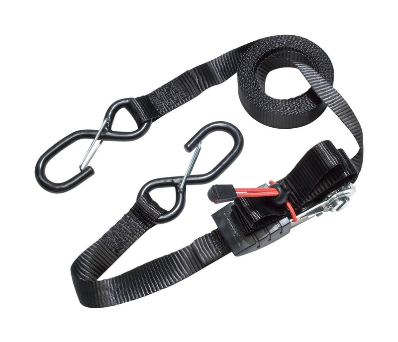 Master Lock Rachet Tie Down Strap 4250 x 25mm [3066] Black 2pcs