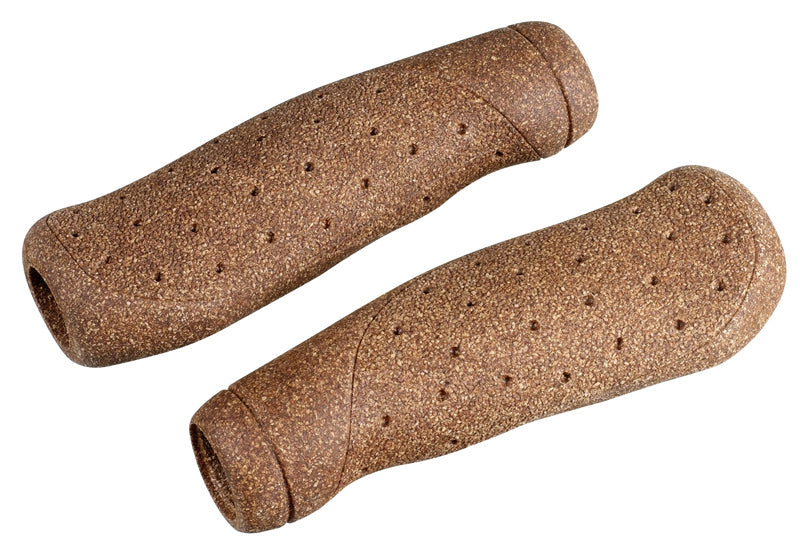 Ergotec OHIO Dura Cork Rubber Handlebar Grips in Brown