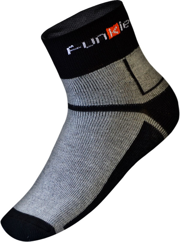 Funkier Lorca SK-44 Winter Thermo-lite Socks in Grey/Black