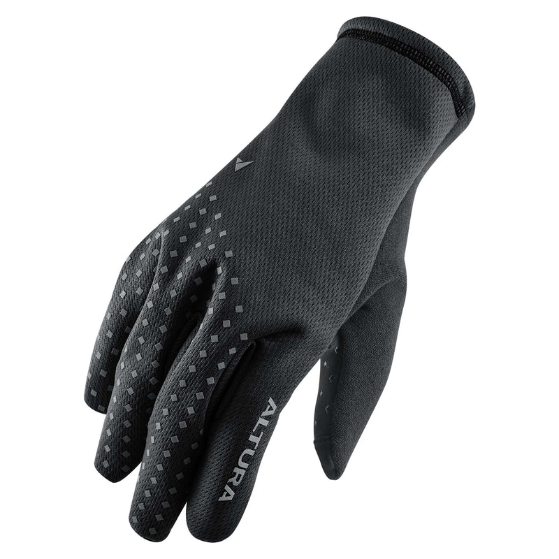 ALTURA NIGHTVISION UNISEX WINDPROOF FLEECE CYCLING GLOVES 2021: BLACK XS