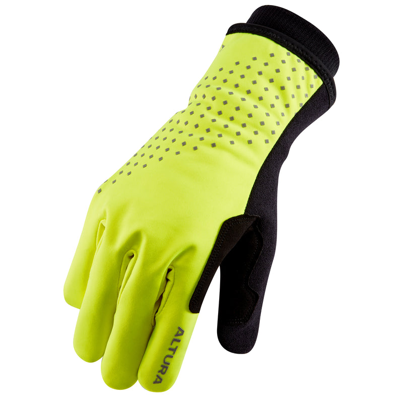 ALTURA NIGHTVISION UNISEX WATERPROOF INSULATED CYCLING GLOVES 2021: YELLOW XL