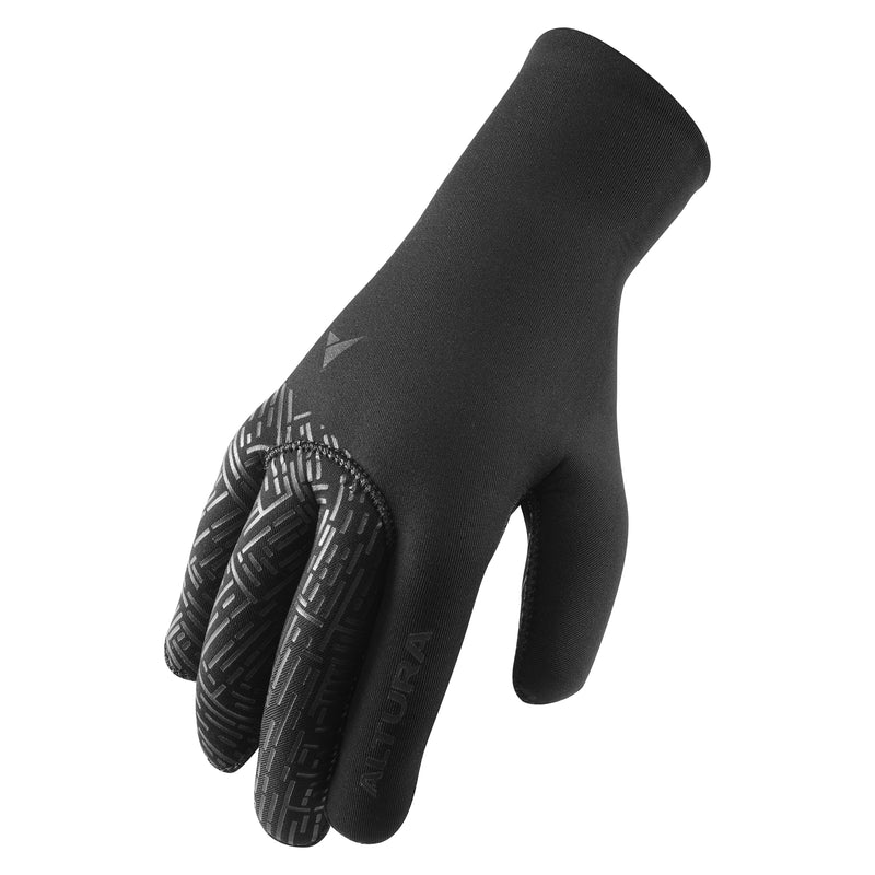 ALTURA THERMOSTRETCH UNISEX WINDPROOF CYCLING GLOVES 2021: BLACK XS