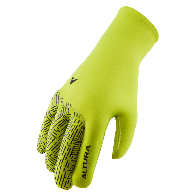 ALTURA THERMOSTRETCH UNISEX WINDPROOF CYCLING GLOVES 2021: LIME XS