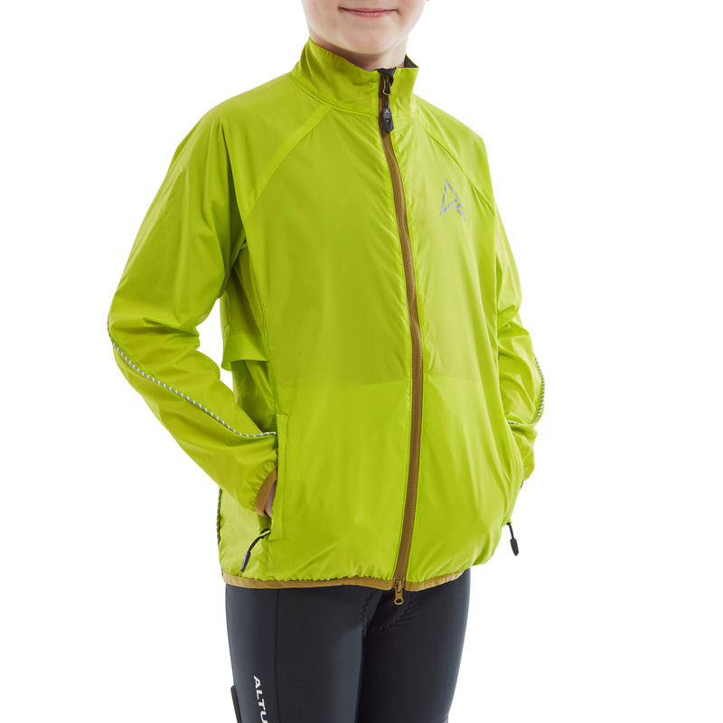 ALTURA KID'S AIRSTREAM JACKET 2022: LIME 11-12 YEARS