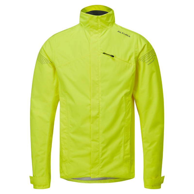 ALTURA NIGHTVISION NEVIS MEN'S WATERPROOF CYCLING JACKET 2021: YELLOW L