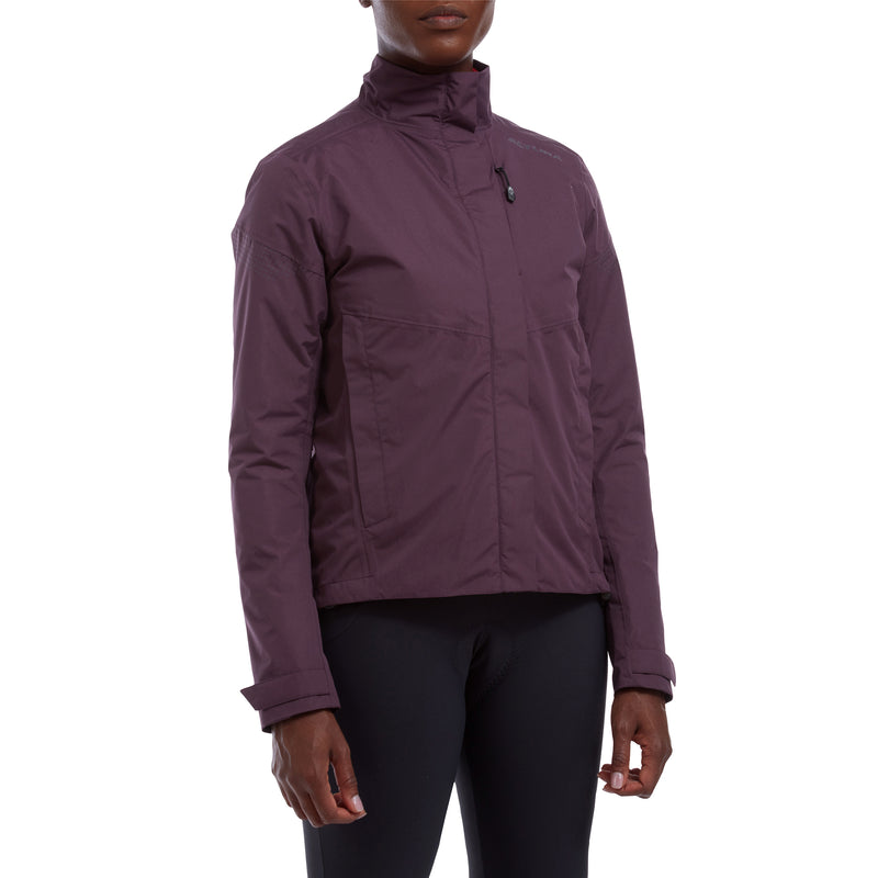 ALTURA NIGHTVISION NEVIS WOMEN'S WATERPROOF CYCLING JACKET 2021: PURPLE 12