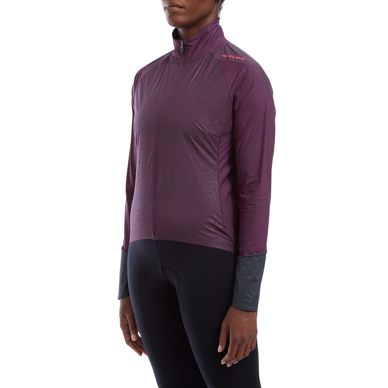 ALTURA ICON WOMEN'S ROCKET PACKABLE CYCLING JACKET  2021: PURPLE 8