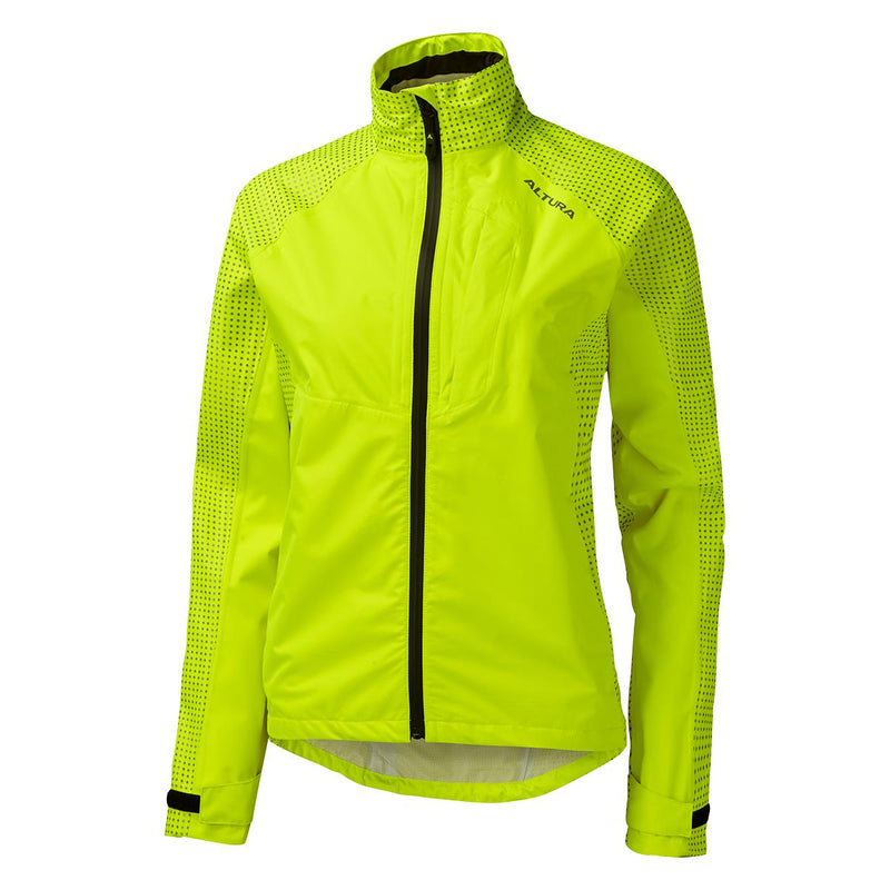 ALTURA NIGHTVISION STORM WOMEN'S WATERPROOF CYCLING JACKET 2020: YELLOW 16