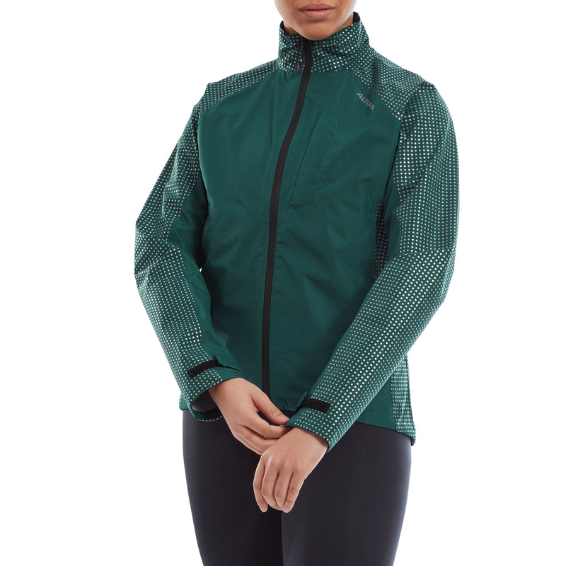 ALTURA NIGHTVISION STORM WOMEN'S WATERPROOF CYCLING JACKET 2022: DARK GREEN 16