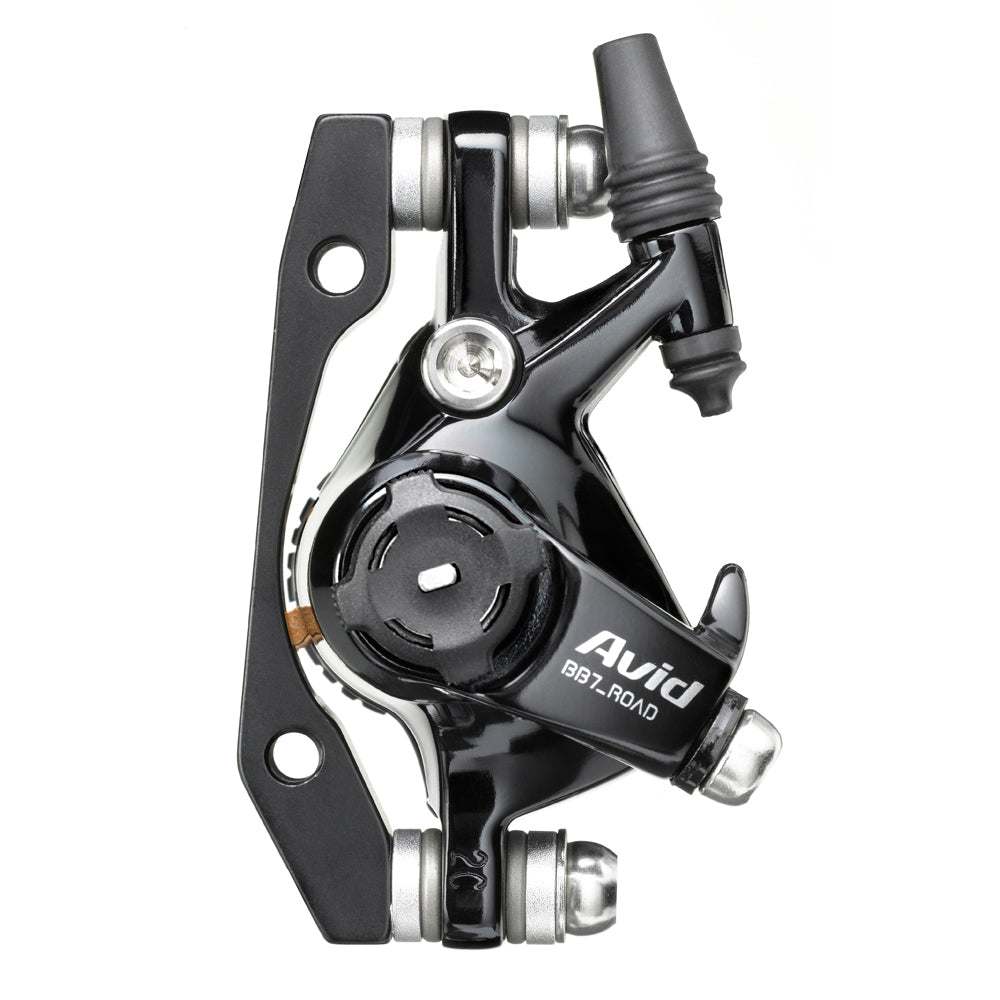 AVID BB7 - ROAD - S - BLACK ANO - 160MM HS1 ROTOR (FRONT OR REAR-INCLUDES IS BRACKETS STAINLESS CPS & ROTOR BOLTS)