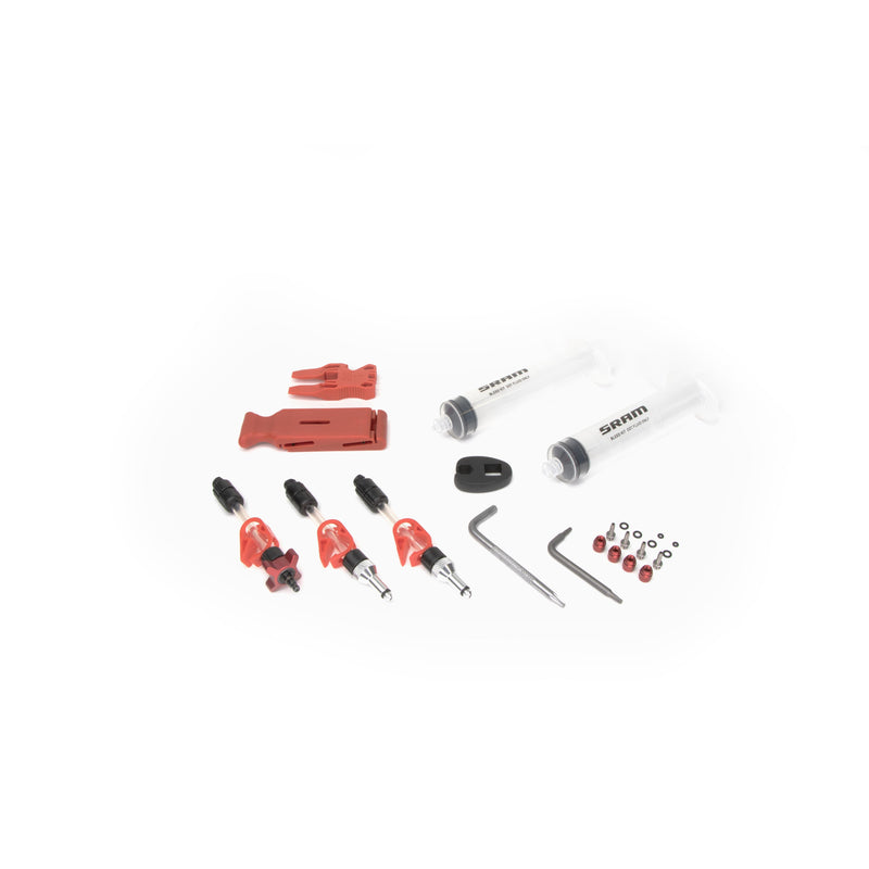 SRAM STANDARD DOT BRAKE BLEED KIT (2 SYRINGES/FITTINGS, BLEED BLOCKS, TORX TOOL, CROWFOOT, BLEEDING EDGE FITTING) V2 - X0/ XX/ GUIDE/LEVEL/CODE/HYDROROAD/G2