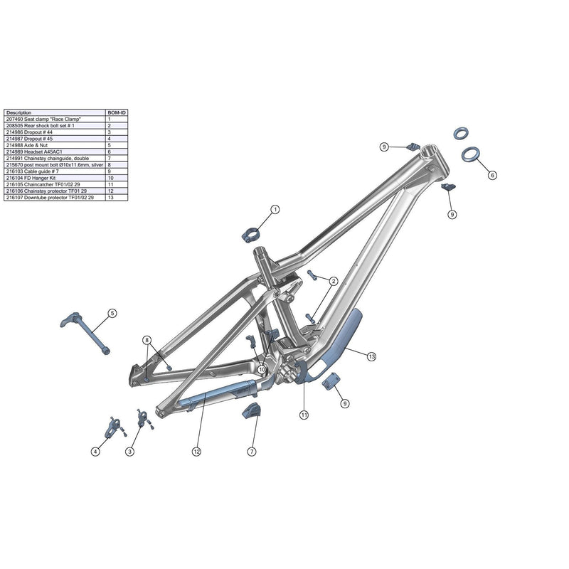 BMC SPARE - CABLE GUIDE