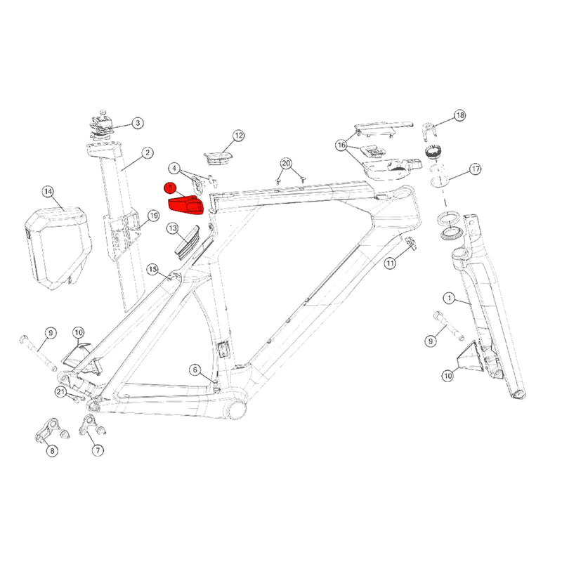 BMC SPARE - SEATPOST CLAMP, FRONT (1 PIECE)