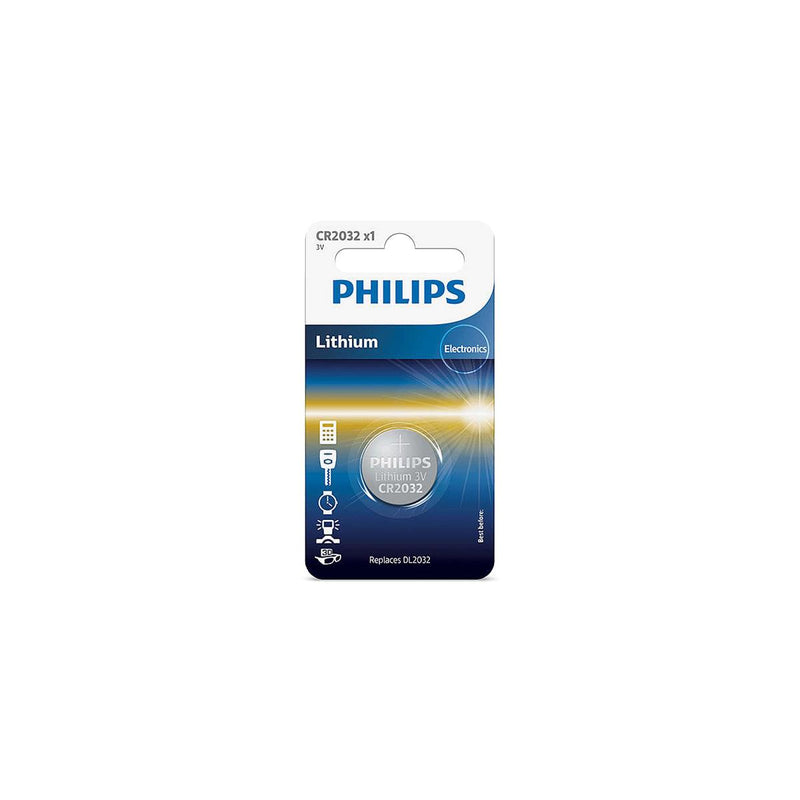 PHILIPS LITHIUM 3V BATTERY CR2032 (X1)