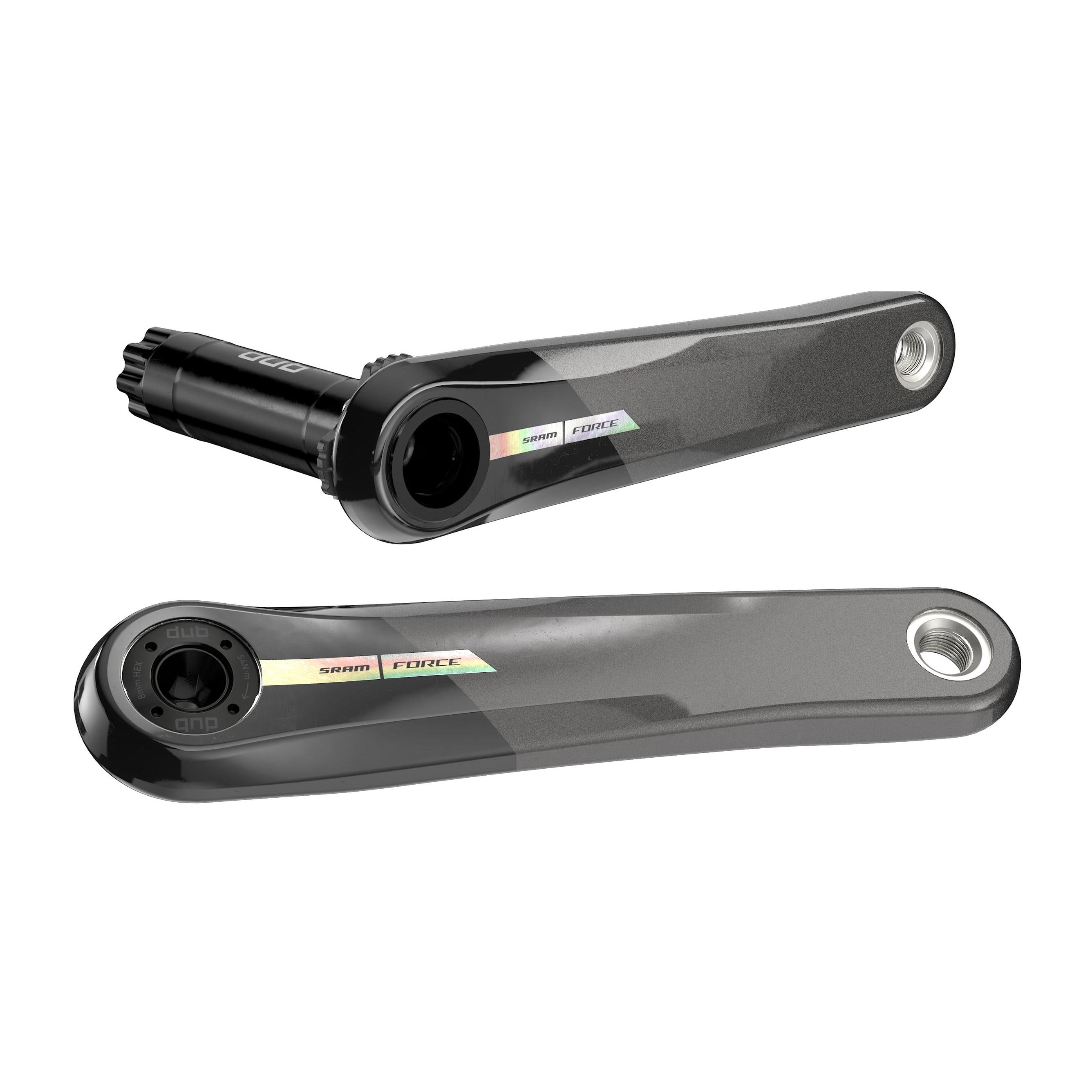 SRAM FORCE D2 CRANK ARM ASSEMBLY DUB WIDE (BB/SPIDER/CHAINRINGS NOT INCLUDED)