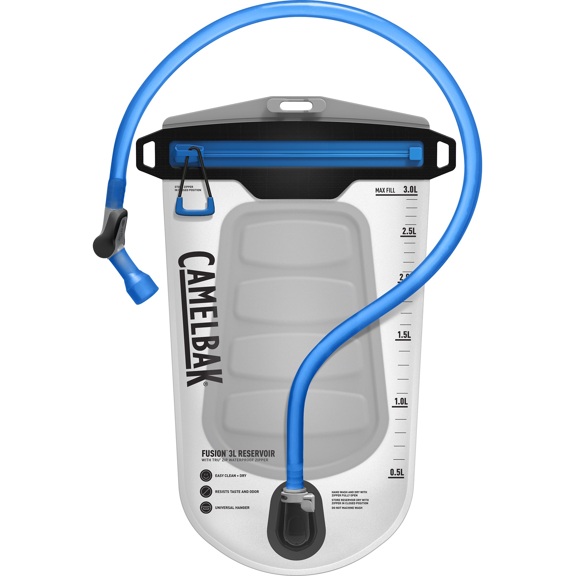 CAMELBAK FUSION 3L RESERVOIR WITH TRU ZIP WATERPROOF ZIPPER