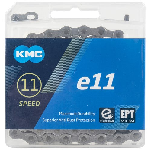 KMC E11 E-Bike 11 Speed Chain EPT in Silver - 136L