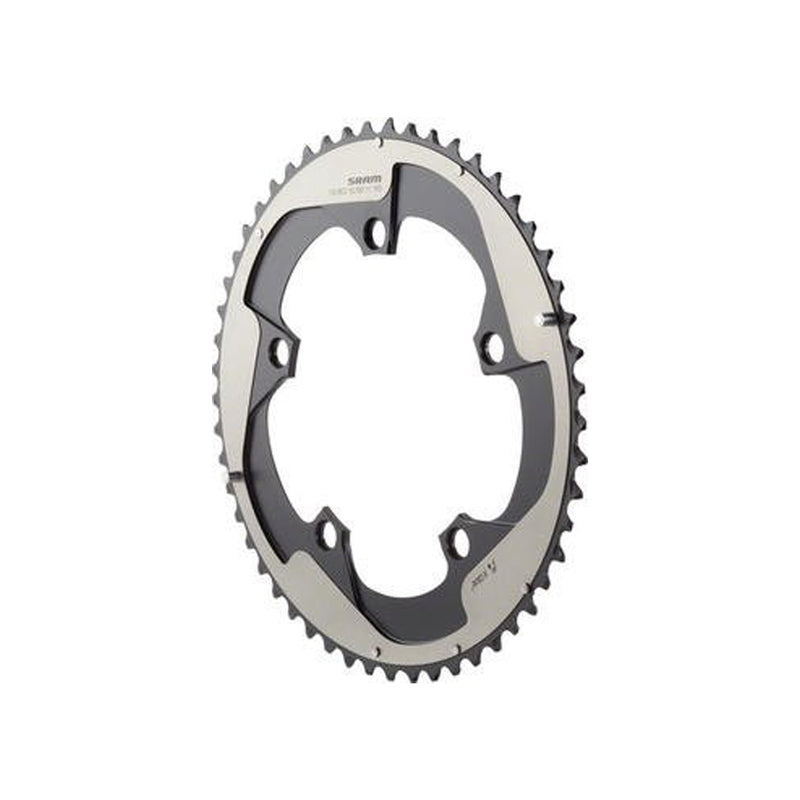 SRAM CHAIN RING ROAD RED22 X-GLIDE R 53T YAW 11 SPEED S3 HIDDEN BOLT/NON-HIDDEN BOLT 130 ALUM 5MM FALCON GREY BB30 OR GXP (53 39)