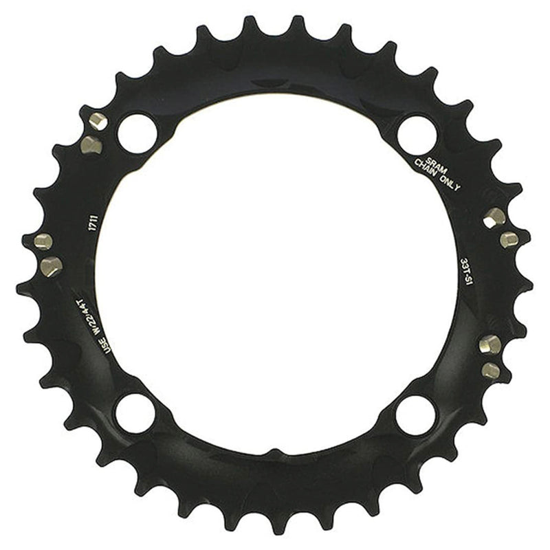 SRAM SPARE - CHAIN RING MTB 42T 120 S2 AL6 SHORT PIN BB30 CNC 2X10 BLASTBLACK