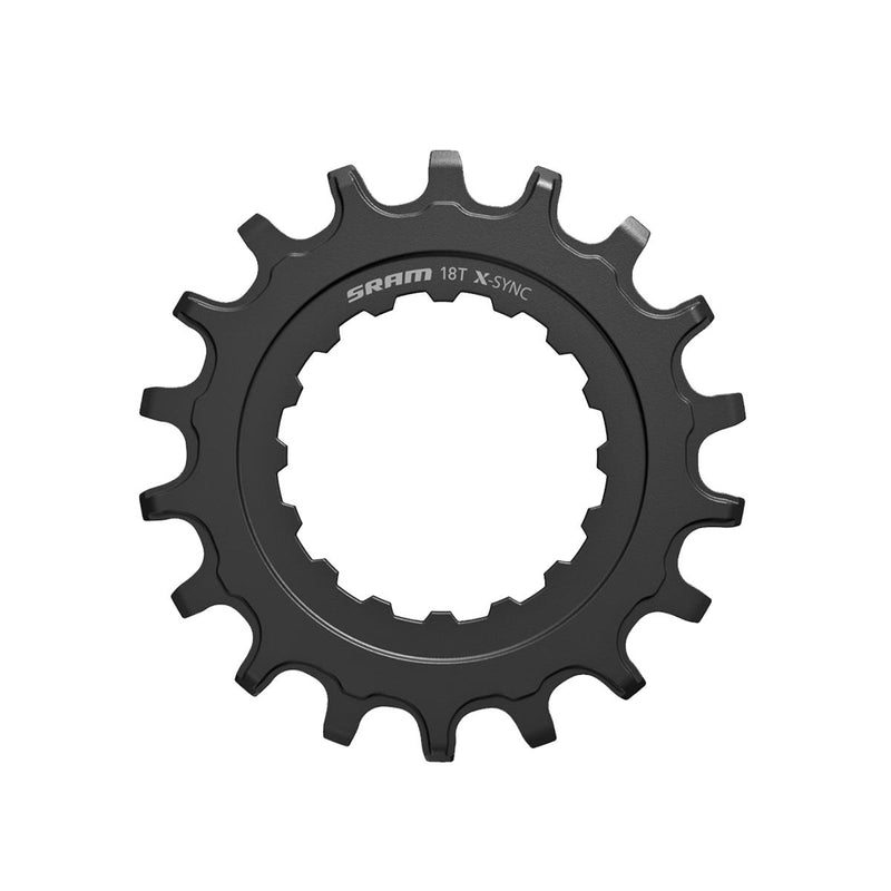 SRAM CHAIN RING X-SYNC SPROCKET FOR BOSCH MOTORS 18T STRAIGHT STEEL BLACK