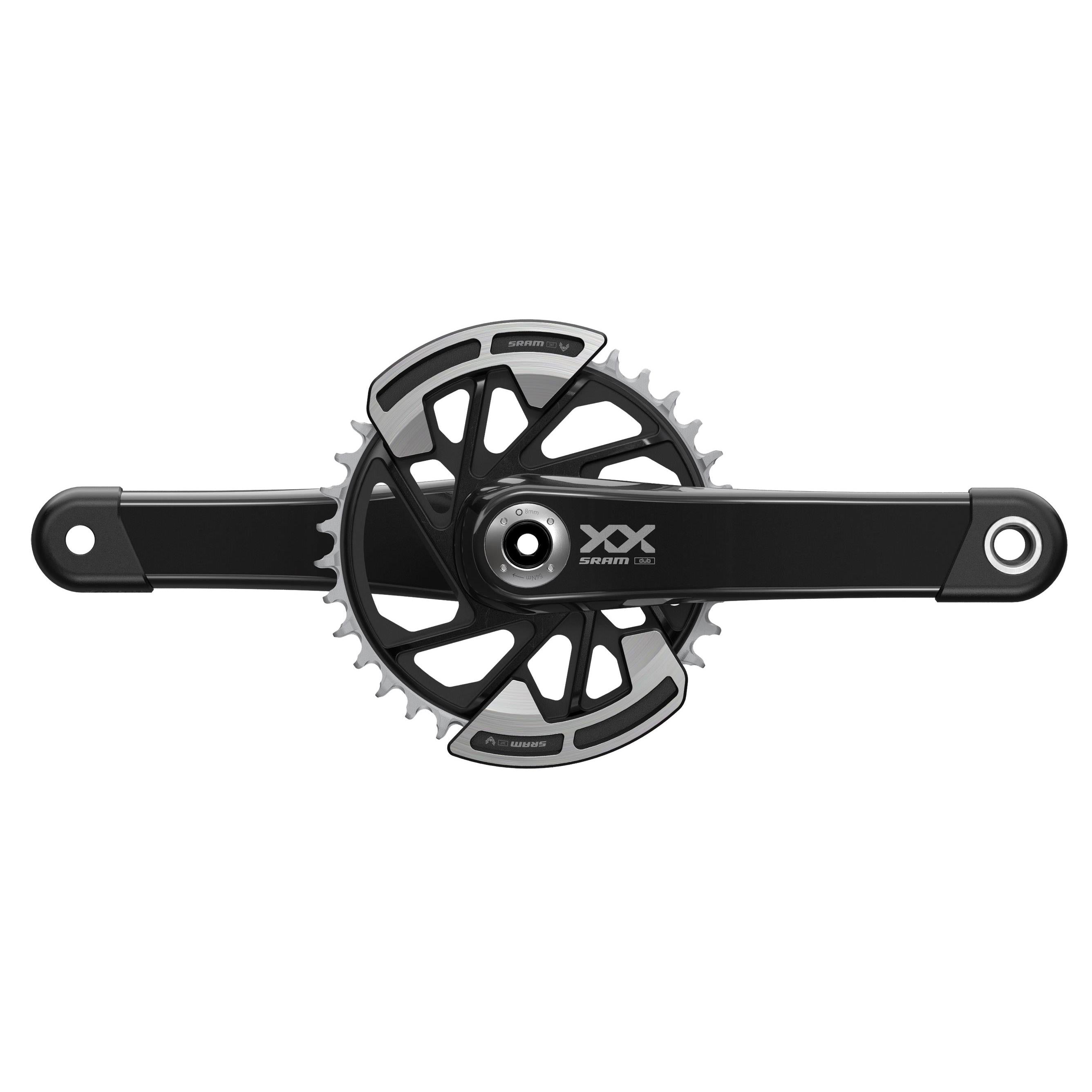 SRAM CRANKSET XX EAGLE Q174 55MM CHAINLINE DUB MTB WIDE BLACK 2-GUARDS 32T T-TYPE (BB NOT INCLUDED)