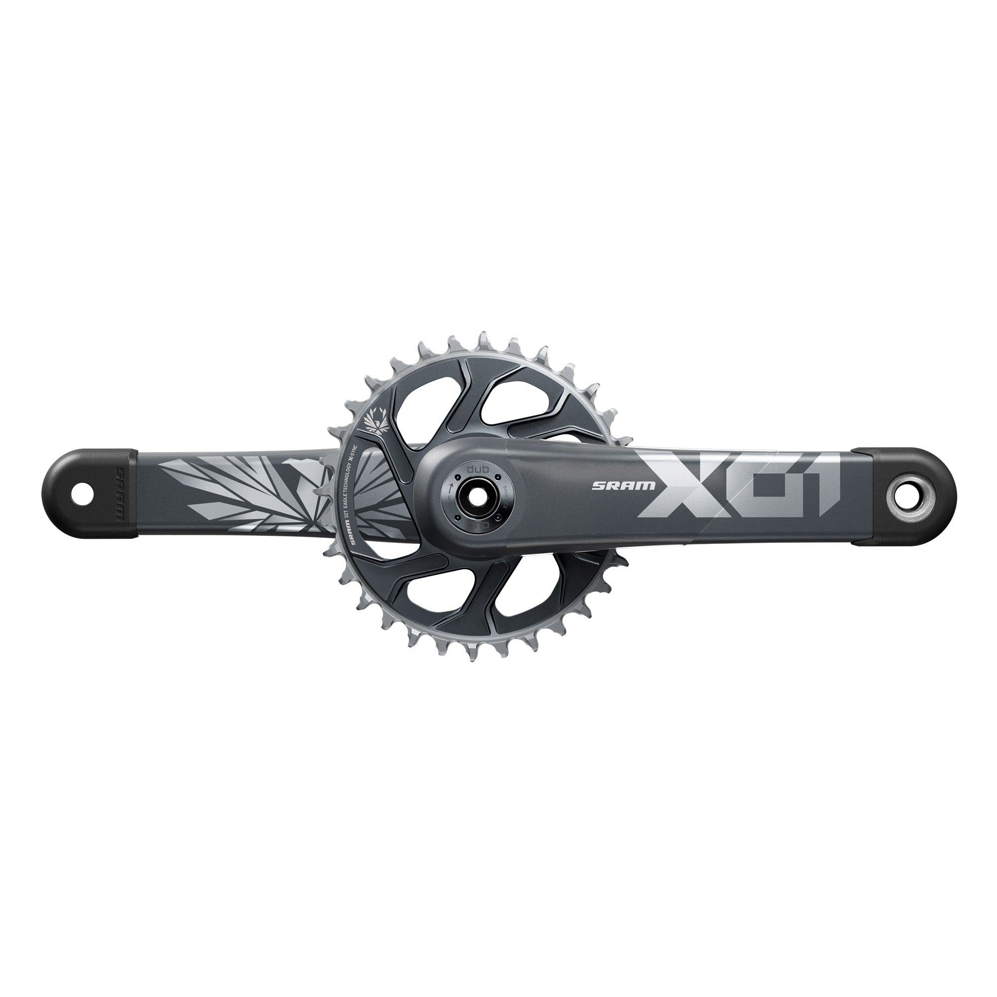 SRAM CRANKSET X01 EAGLE BOOST 148 DUB 12S W DIRECT MOUNT 32T X-SYNC 2 CHAINRING (DUB CUPS/BEARINGS NOT INCLUDED) C3