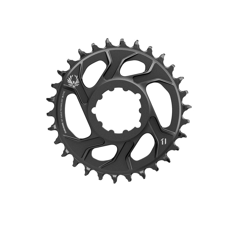 SRAM CHAIN RING EAGLE X-SYNC 2 30T DIRECT MOUNT -4MM OFFSET ALUM BLACK