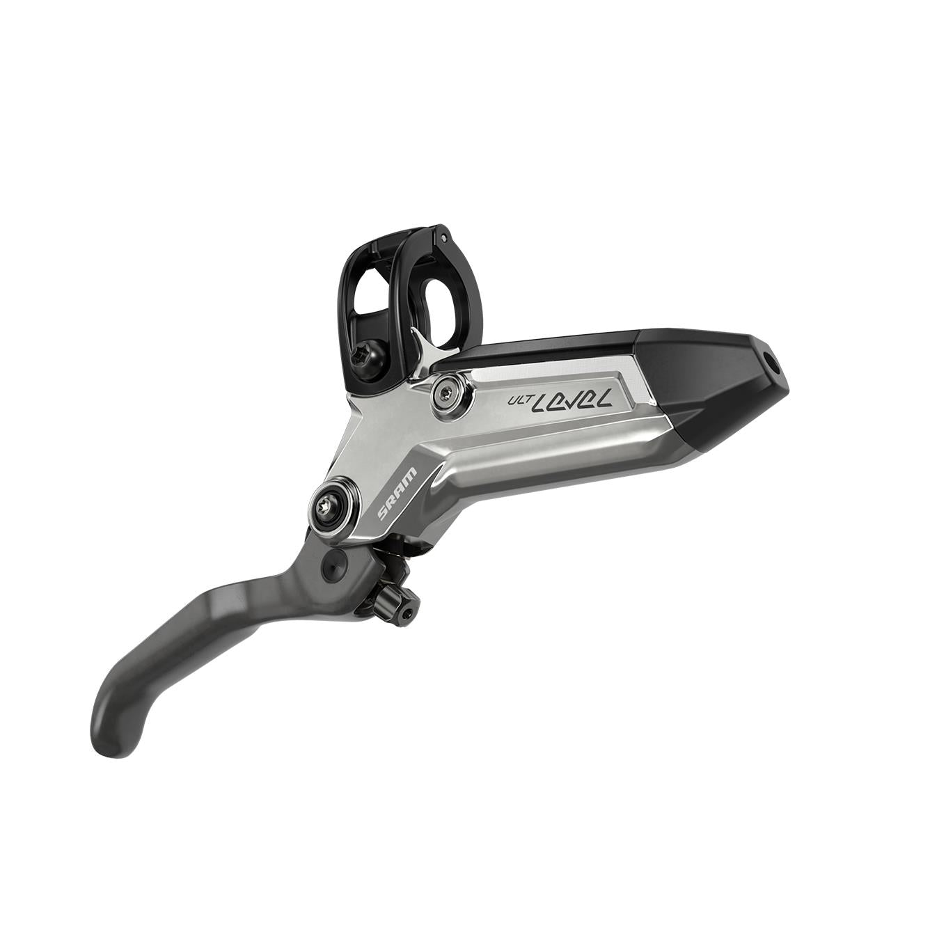 SRAM DISC BRAKE LEVEL ULTIMATE STEALTH 4 PISTON - CARBON LEVER, TI HARDWARE, REACH ADJ, FRONT HOSE (INCLUDES MMX CLAMP, ROTOR/BRACKET SOLD SEPARATELY) C1