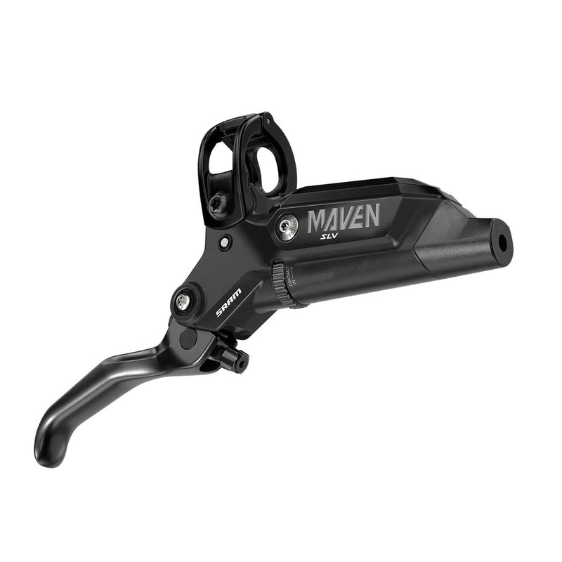 SRAM DISC BRAKE MAVEN SILVER STEALTH - ALUMINUM LEVER, STAINLESS HARDWARE, REACH/CONTACT ADJ,SWINGLINK, BLACK  (INCLUDES MMX CLAMP, BRACKET) (ROTOR SOLD SEPARATELY)A1