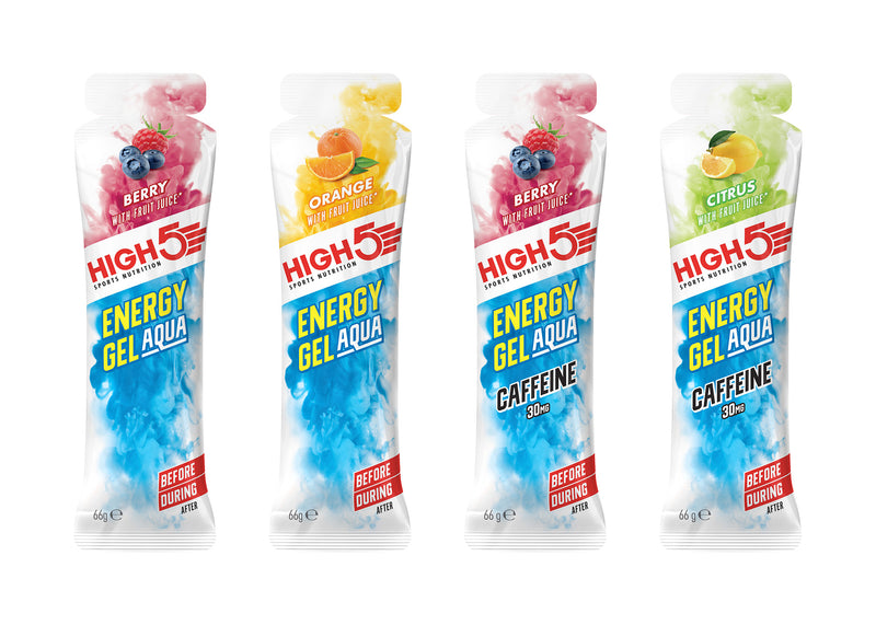 High5 Energy Gel Aqua x15 66g Mixed + Caffeine