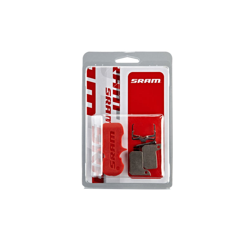 SRAM DISC BRAKE PADS - ASYMMETRIC SINTERED/STEEL (HEAVY DUTY) � MONOBLOCK - SRAM HYDRAULIC ROAD DISC, LEVEL A1 (2017-2019)