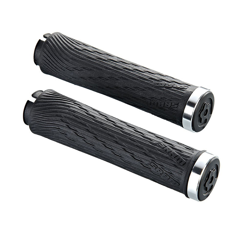 LOCKING GRIPS FOR GRIP SHIFT INTEGRATED 100MM WITH BLACK CLAMPS AND END PLUG