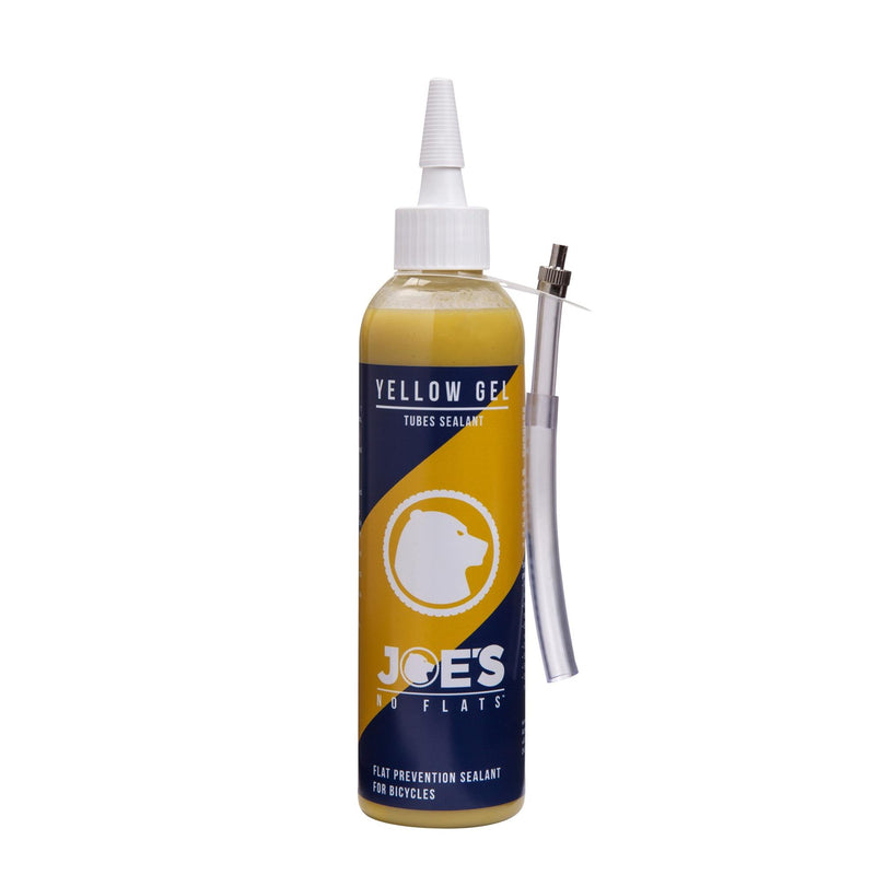 JOE'S NO FLATS YELLOW GEL 240ML BOTTLE