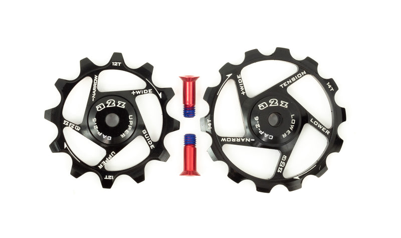 Narrow Wide Derailleur Pulleys Black