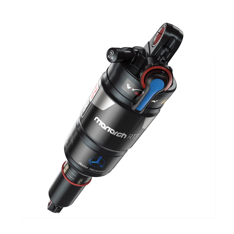 ROCKSHOX - MONARCH RT3 AUTO SAG - (197X51/7.75X2.0) LREB/L3COMP - SOFTPEDAL - 219 LOCKOUTFORCE - FASTBLACK/SBC SHOCK BLOCK (INCLUDES MOUNTING HARDWARE) 2014- 2015 CAMBER 29 EVO D1 - MY16