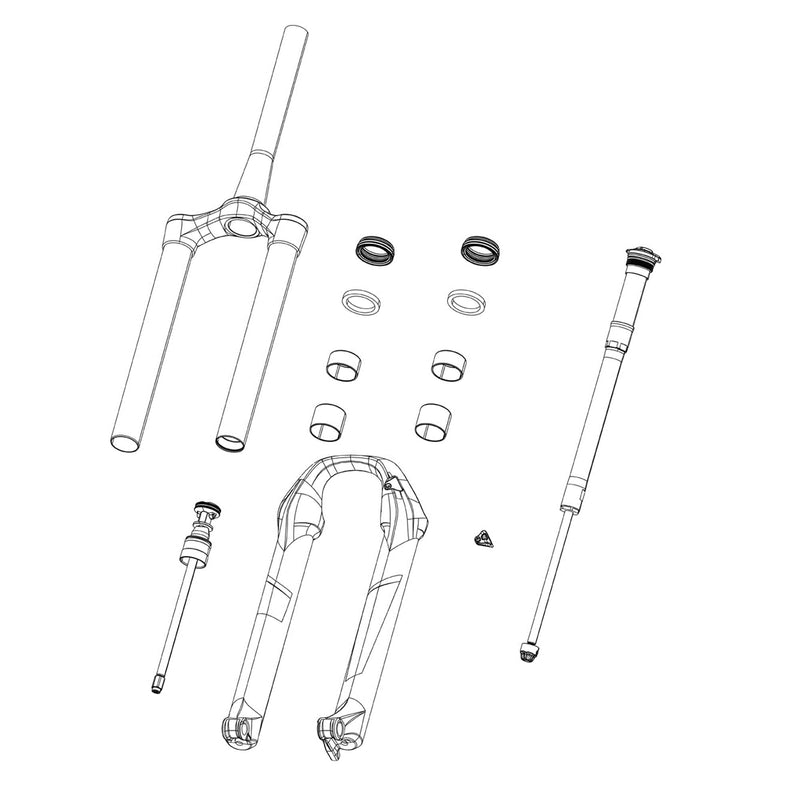 ROCKSHOX SPARE - FORK BUMPER STOP KIT - UPPER TUBE/FRAME (QTY 2) 38MM- BOXXER D1+(2024+)