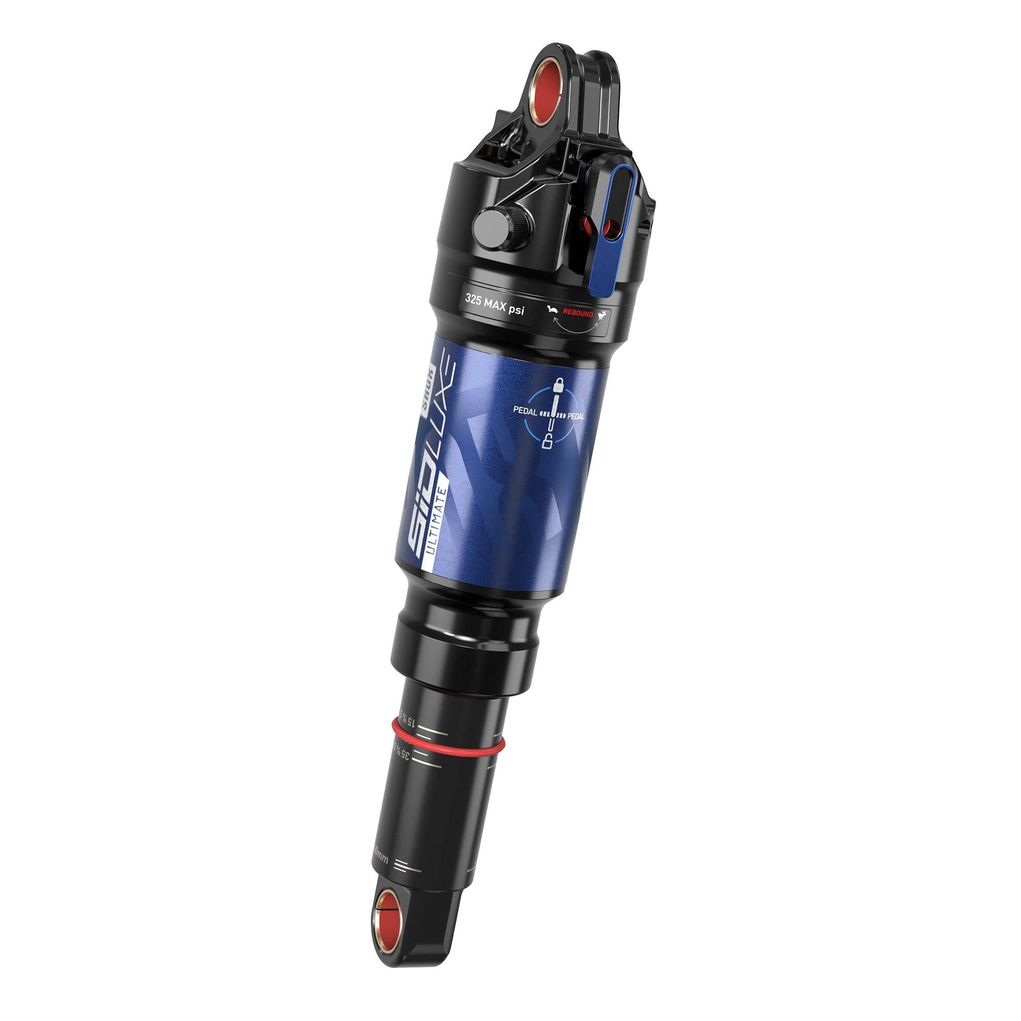 ROCKSHOX REAR SHOCK SIDLUXE ULTIMATE 3 POSITION REMOTE OUTPULL (190X40) SOLOAIR, 0TOKEN,REB29/COMP25,MIMD,LOCKOUT8,STANDARD90NOBUSHING(8X20)(REMOTESOLDSEPARATELY)-A2SBCEPICEVO(2021+)V2