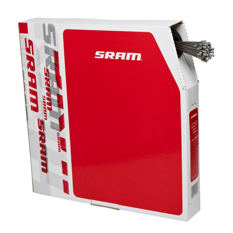 SRAM SHIFT ROAD AND MTB CABLE KIT 4MM (1X 1500MM, 1X 2300MM 1.1MM POLISHED STAINLESS STEEL CABLES, 4MM REINFORCED LINEAR STRAND HOUSING, FERRULES, END CAPS, FRAME PROTECTORS)