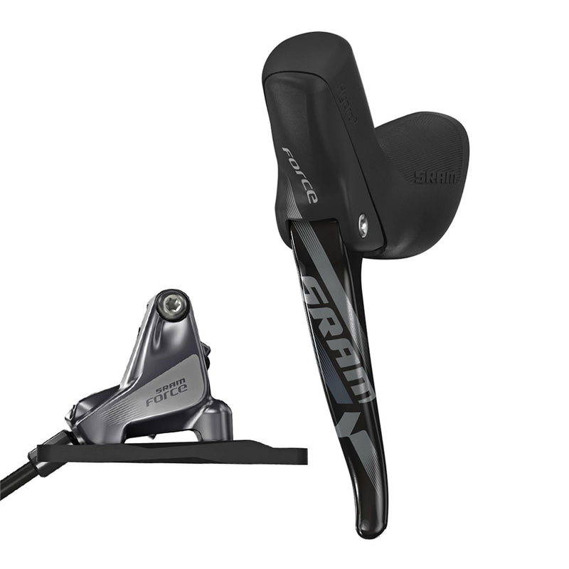 SRAM HYDRAULIC DISC BRAKE FORCE1 LEFT FRONT BRAKE 950MM W FLAT MOUNT HARDWARE (ROTOR & BRACKET SOLD SEPARATELY)